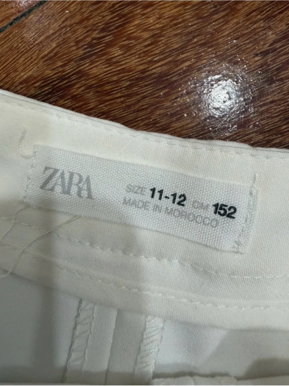 Zara Ivory Pleated Mini Skort